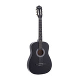 Alpha 38 Inch Acoustic Guitar Full Size Classical Cutaway Nylon String Black GUITAR-D-38FULL-BK