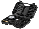 Diesel Engine Compression Tester, 18 pcs Cylinder Pressure Test Tool Kit, with 0-1000 psi Gauge and V767-VVR-QCQGYLCSYCY0OQGECV0