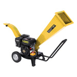 Ducar 7HP Wood Chipper Shredder Mulcher Grinder Petrol Yellow WCP-Z06-YLBK