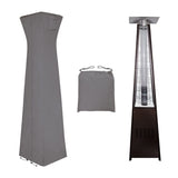 Easy-Going Pyramid Torch Patio Heater Cover, 90"H x 21.2"L x 21.2"W, Waterproof Outdoor Heater Cover V1107-120-54984-BLK