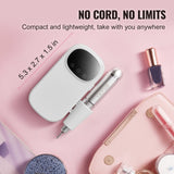 VEVOR Electric Rechargeable Nail Drill, 35,000RPM Portable Cordless Nail E File Machine, LCD-Display V952-CDSMJDMJBXSZQW53MV9