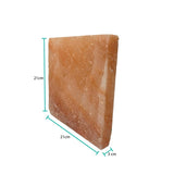 Himalayan Pink Salt Cooking Block 21 x 21 x 3cm - Square Slab Tile V238-SUPDZ-40488153579600