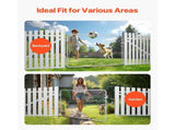 Chain Link Fence Gate, 183 x 122 cm, Adjustable Chain Link Fence Panel, Fit 67-183 cm x 183 cm V952-SWHYM7248INC0PSZBV0