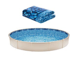 21-ft Round Above Ground Pool Liner, Unibead Pool Liners, Standard Gauge, 52inch Wall Height, V952-YCNCROUND21FQ8ZXNV0