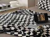 Simple Vintage Checkerboard Autumn Winter Warm Nap Throw Flannel Fleece Sofa Leisure V1294-YM0717-3117220191611