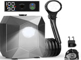 Portable Camping Shower Pump, 6000mAh Rechargable Outdoor Shower Set with 4-Mode Camping Light, 3 V888-ELOSUNG49839