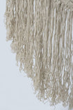 Fringed Cotton Rope Mexican Hammock Swing from Mexico in Ivory V97-CHSCHIVORY