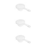 3Pcs Transparent Pet Kitchen Water Ladle for Home Use V1369-AZ3-W-17367
