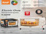 Compact 7L Countertop Electric Oven with Adjustable Temperature and Timer, Metal Housing, Visible V1341-ZY-VS82TKM8-BLACK