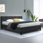 Artiss Bed Frame Queen Size Charcoal TINO BFRAME-H-TINO-Q-CA-AB