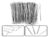 100Pcs Stainless Steel Ground Garden Staple Pins Weed Barrier Fabric Stake Fixed Accessories V1294-YM0901-JY07670