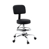 Artiss Office Chair Drafting Computer Standing Desk Chairs Ergonomic PU Black OCHAIR-H-DW39-BK