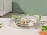 Microwave Splatter Cover Keep Freshness Avoid Tainting High Temperature Resistance Retractable Clear V1294-YM0901-3118240146211