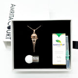 Gift Box - Cone Rose Gold Aroma Necklace Purify Oil Blend V760-GBAJ - 23