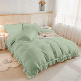 Ruffled Edge Capri Eden Quilt / Doona / Duvet Cover set V745-AQ081900K3