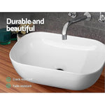 Ceramic Bathroom Basin Vanity Sink Oval Above Counter Top Mount Bowl V63-840981