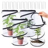 2Pack Pop Up Insect Barrier Cover Net, 19.6" x 11.8" Round Foldable Protectors Mesh V1107-119-26621-WHT-2PACK