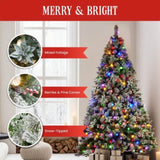 Snowy Crown Pine 2.3m Multicolour Pre-Lit Christmas Tree with 1453 Tips 112_SENCR100