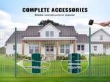 6 Feet Fence Post, 10 Pack U-Channel Heavy Duty Metal Fence Posts, Sturdy Steel Fence Stakes for V952-WLLZJSK6YC10EWSGIV0