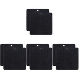 Silicone Kitchen Drying Mats Black Heat Resistant for Home 8Pcs V1369-AZ3-W-18065