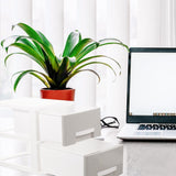 Office Desktop Organizer Grey Plastic Storage Rack For Colleagues 1 Set V1369-AZ3-W-12342