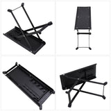 Portable Foldable Guitar Foot Rest Stool in Black - and Sturdy Guitar Accessory for Comfortable V1192-AZ-W-20587