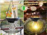 2 Pack Outdoor Solar Lights, Waterproof LED Hanging Lanterns with Warm White Light for Garden, V1189-LC-SD-00048