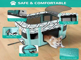 1 piece hot sale cat nursery pet nursery, foldable with a black handbag cat dog cage fence dog cat V1106-HEMM-003