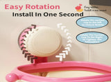 2-Pack Cream Red & Cream Powder Cute Suction Cup Wall-Mounted Trash Bin with Bag Press Ring and Wide V888-ELOSUNG49555
