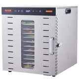 VEVOR 10 Trays Food Dehydrator Machine Stainless Steel 1000W Jerky Fruit Drying V952-SP1005481000WM6IMV3