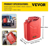 Jerry Fuel Can, 20 L Portable Jerry Gas Can with Flexible Spout System, Rustproof Heat-resistant V952-JBYTLBDDWC3L5ZRTGV0