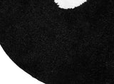 Round Rug Cute Black Face Rug Soft Flocking Carpet Skid Resistant Rug for Bedroom Bathroom Living V1294-YM0710-3117230206512