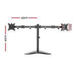 Artiss Monitor Arm Stand Dual Black MA-B-D-T24-BK