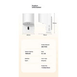 Automatic Induction Toothpaste Dispenser Wall Mounted for Bathroom,1800mAh Rechargeable,4 Gears V1192-AZ-W-2713