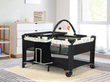 BoPeep Baby Cot Bed Crib Portable Bassinet Black KD1057-BK