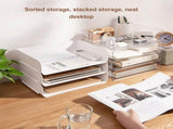 Desktop Storage Box Storage Case House Office Stackable Lateral Desk Document Organizer for File V1294-YM0626-3117220312712