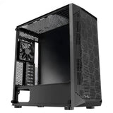 PC Gaming Case, Mid-Tower, Computer Case with High-Airflow Tempered Glass Panel, Dust Filter, 4 x V952-DNJXZT120MMBU4Q2Z001V9