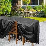 Waterproof Outdoor Dinner Protector Dust-Proof Table Desk Cover Furniture Covers with Storage Bags V1369-AZ3-W-01403