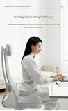 2-piece Black Ergonomic Memory Foam Seat Cushion with Lumbar Support - Breathable Contoured Design V888-ELOSUNG50720