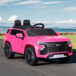 Kids Ride On Car Licensed Chevrolet Tahoe Electric Toys Horn Remote 12V Pink RCAR-LS-CHEVT-TAHOE-PK