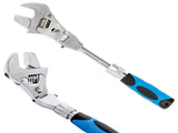Flexhead Adjustable Wrench, Ratcheting Crescent Wrenches with Retractable Extension Shank and 180 V1370-AZ4-03897