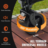VEVOR Collapsible Folding, 150 L Beach Cart with All-Terrain Wheels, Heavy Duty Folding V952-ZDHYBXSSTCHSMSR84V0