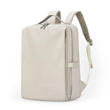 Beige Slim Minimalist Laptop Backpack - Shockproof & Anti-Theft Design, Travel-Friendly with Luggage V888-ELOSUNG27860