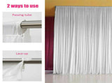 3mx6m 10ft Silk White Backdrop Drapes Curtain Wedding Ceremony Party Home Window Decor V767-XJJ175-V1