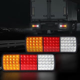 Giantz Pair 75 LED Tail Lights Stop Reverse Indicator 12V Ute Trailer Caravan Truck Boat TAIL-LT-75X2-HRL