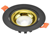 LED Downlight Aluminum Adjustable Angle Dustproof Ceiling Embedded Spotlight for Living Room Bedroom V1294-YM0715-3119210294811