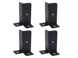 4 Sets Post Anchor Brackets Metal Base Bracket Mounting Kit for Deck Support Heavy Duty Fence Porch V1294-YM0901-3111240262811