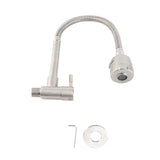 Sink Faucet G1/2 In 360&deg Swivel Wall Mounted Stainless Steel Single Handle Faucet for Kitchen V1294-YM0901-H34417US