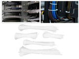 5Packs Cable Ties Zip Wraps Set Disposable Nylon Wire Cord Strap Fastener Fastening OrganizerWhite V1294-YM0718-3117200193811