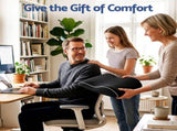 Artiss Ergonomic Lumbar Support Cushion for Office Chair and Car Memory Foam Lumbar Pillow for Back, LSC-BACK-MESH-BLACK